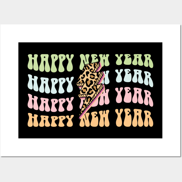 Happy New Year Wall Art by MZeeDesigns